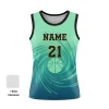  Custom youth and women's basketball jersey with Pro Interlock fabric for teams and leagues.
