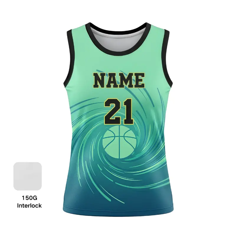 Custom youth and women's basketball jersey with Pro Interlock fabric for teams and leagues.