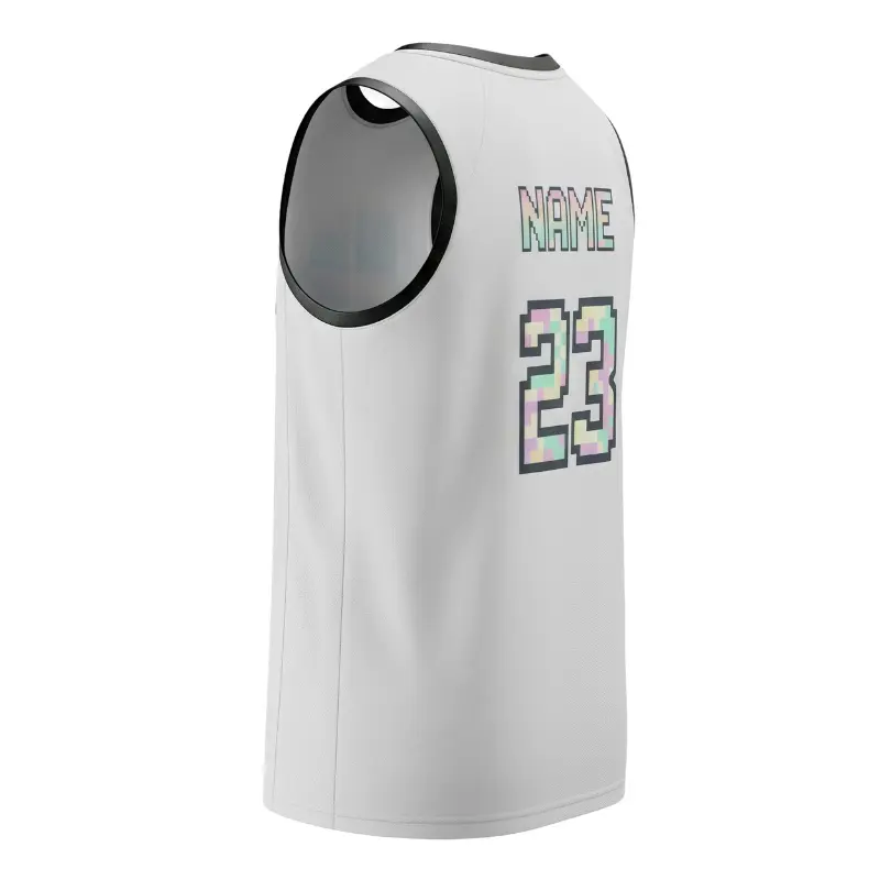 Women's pro V-neck basketball jersey with 160g butterfly mesh for maximum airflow
