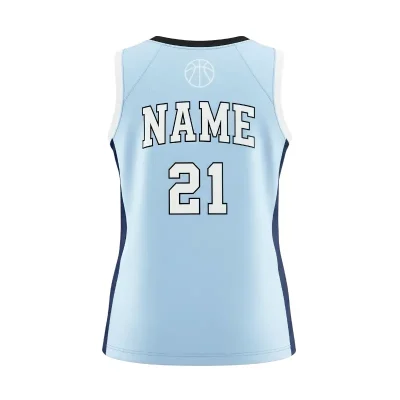 Women's pro V-neck basketball jersey with side panels and authentic NBA fabric for elite teams