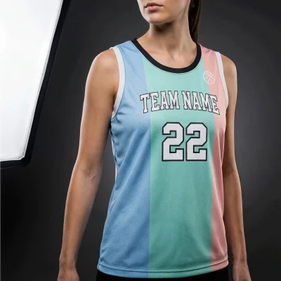 Youth and women's basketball jersey with Butterfly Mesh fabric for enhanced cooling and ventilation