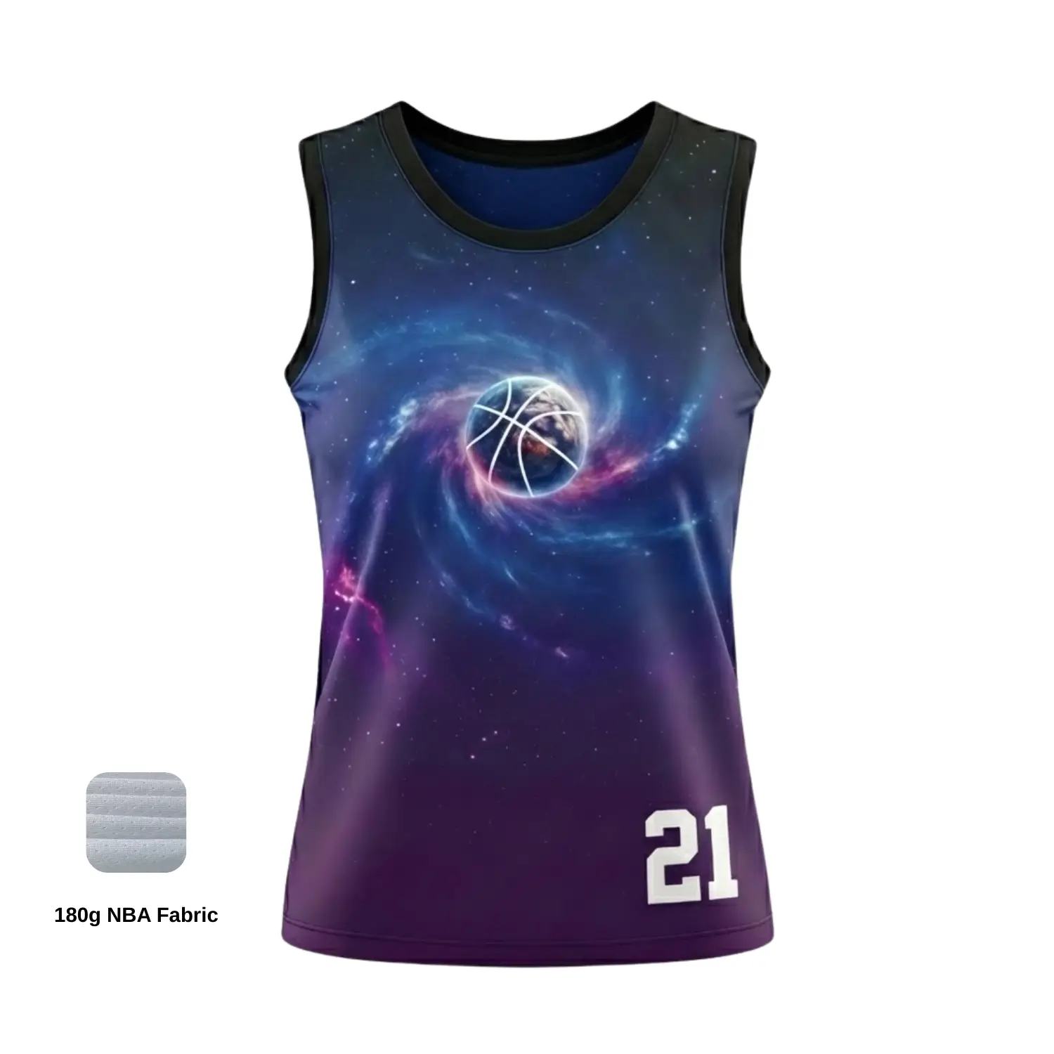 Professional youth and women's basketball jersey with NBA fabric for elite teams and academies