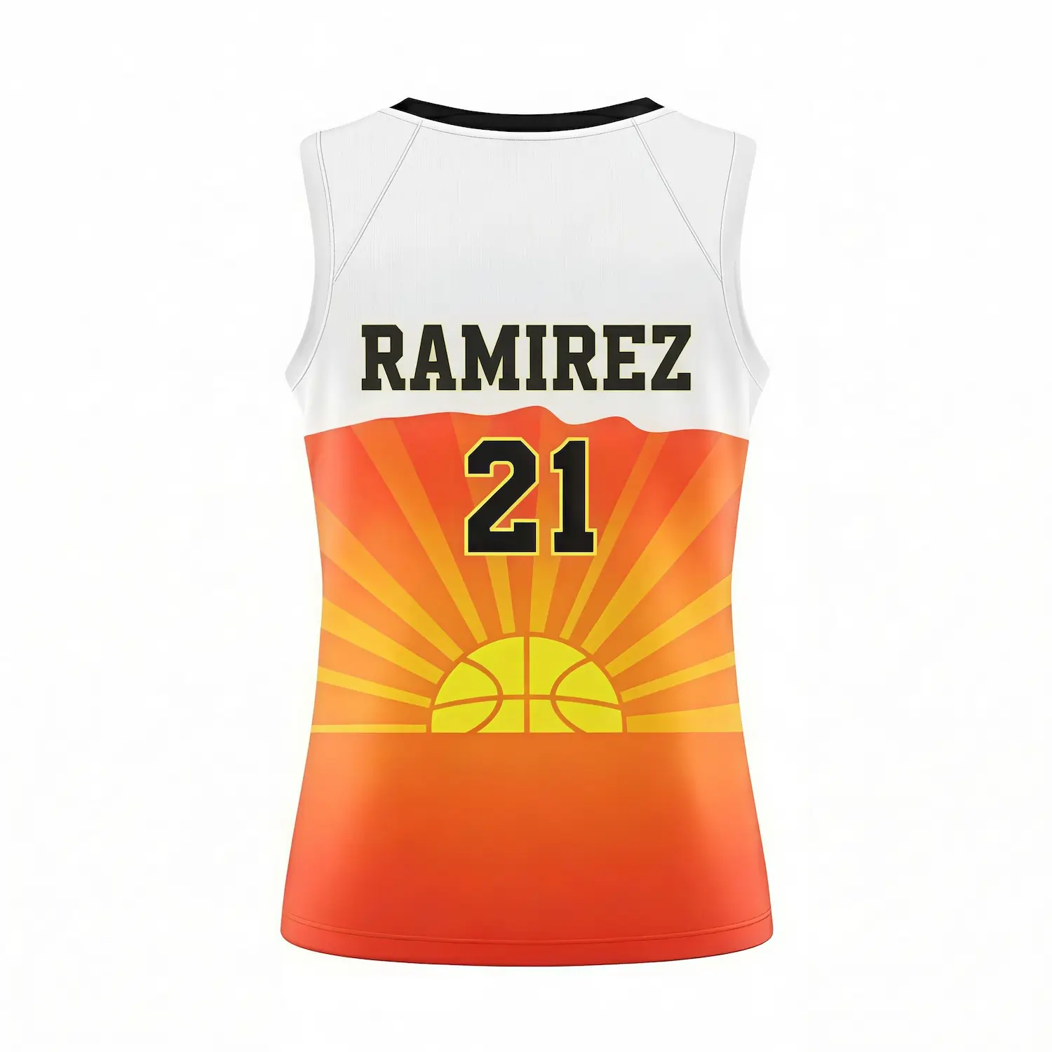 Custom youth and women's basketball jersey with Birdseye Mesh fabric for teams and leagues