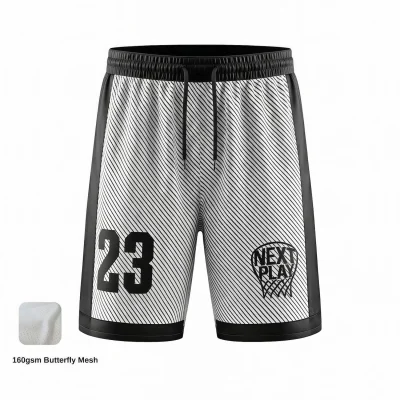 NextPlay butterfly mesh basketball shorts with premium soft fabric and custom sublimated design