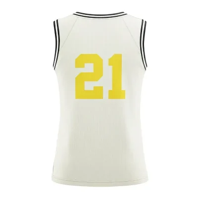 Women's V-neck basketball jersey with pro interlock fabric for ultimate comfort