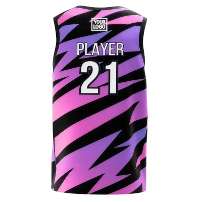 NextPlay Classic lightweight custom basketball jersey for teams and kids, made with green sublimated Birdseye Mesh.