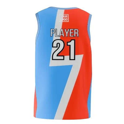 Premium V-neck basketball jersey with jacquard woven fabric for luxury teams