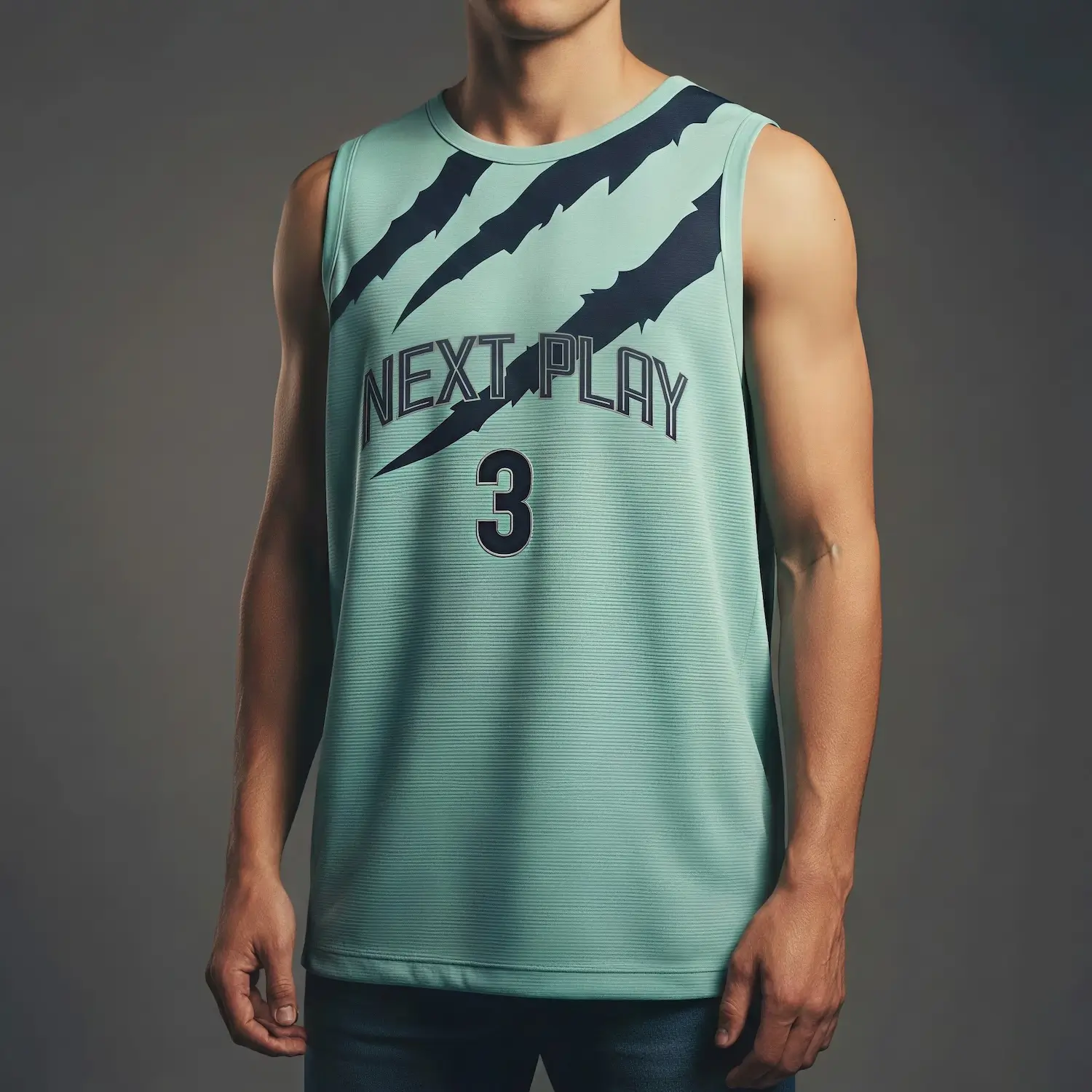 Premium unisex and youth basketball jersey with jacquard woven fabric texture