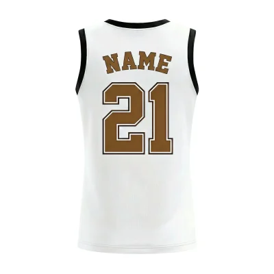 Women's elite V-neck basketball jersey with 160g performance mesh for competitive teams