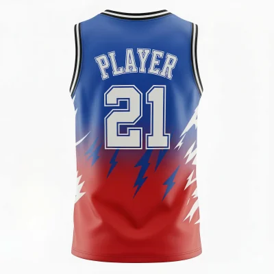  Pro V-neck basketball jersey with 160g butterfly mesh for maximum airflow