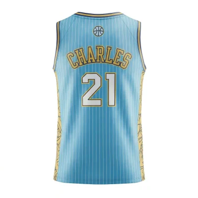 Pro V-neck basketball jersey with side panels and butterfly mesh for maximum airflow