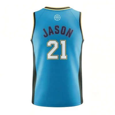 V-neck basketball jersey with side panels and butterfly mesh for maximum airflow