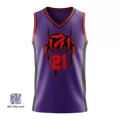 V-neck basketball jersey with side panels for enhanced team styling