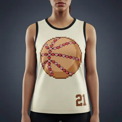 Youth and women's core basketball jersey with short hole mesh fabric for teams and leagues