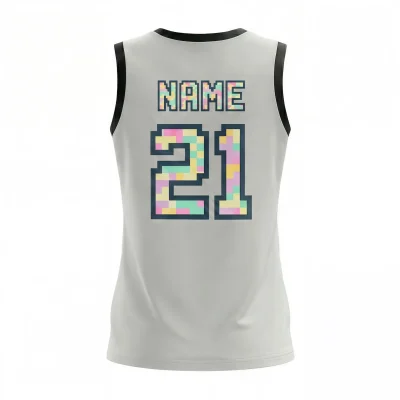 Women's pro V-neck basketball jersey with 160g butterfly mesh for maximum airflow