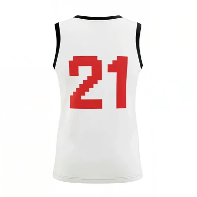 Women's elite V-neck basketball jersey with flashed V fabric texture for distinctive teams