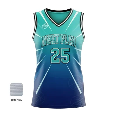 Women's pro V-neck basketball jersey with authentic NBA fabric for elite teams