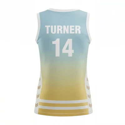 Women's V-neck basketball jersey with side panels for enhanced team styling
