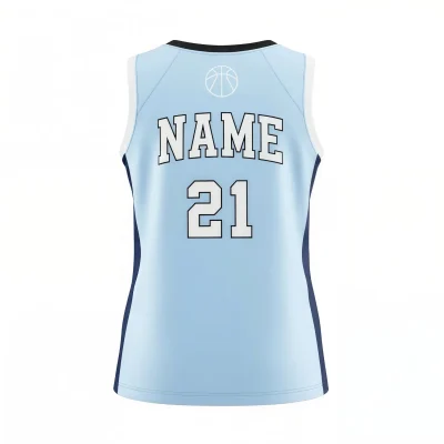 Women's V-neck basketball jersey with side panels and pro interlock for ultimate comfort