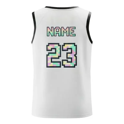 Women's pro V-neck basketball jersey with 160g butterfly mesh for maximum airflow