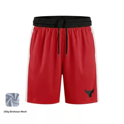 NextPlay BB02 birdseye mesh basketball shorts for teams with custom sublimated design