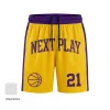 NextPlay BB02-INT interlock basketball shorts with custom sublimated design for teams