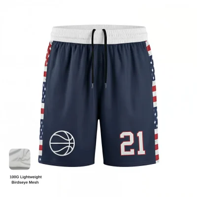 NextPlay ultra-lightweight basketball shorts with birdseye mesh for maximum ventilation