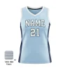 Women's pro V-neck basketball jersey with side panels and authentic NBA fabric for elite teams