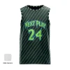 NextPlay Sharp custom basketball jersey for adults and kids, made with red and white sublimated Pro Interlock fabric.