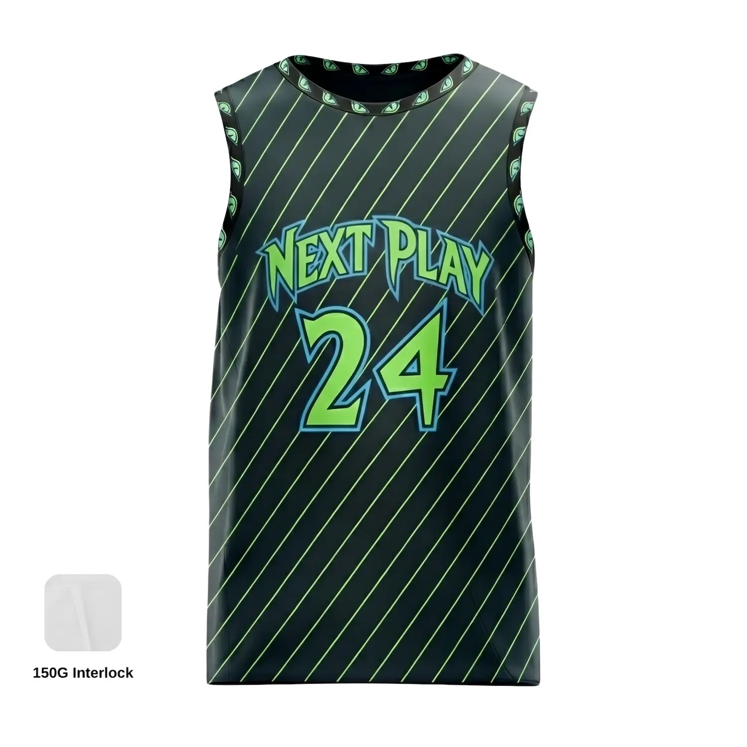 NextPlay Sharp custom basketball jersey for adults and kids, made with red and white sublimated Pro Interlock fabric.