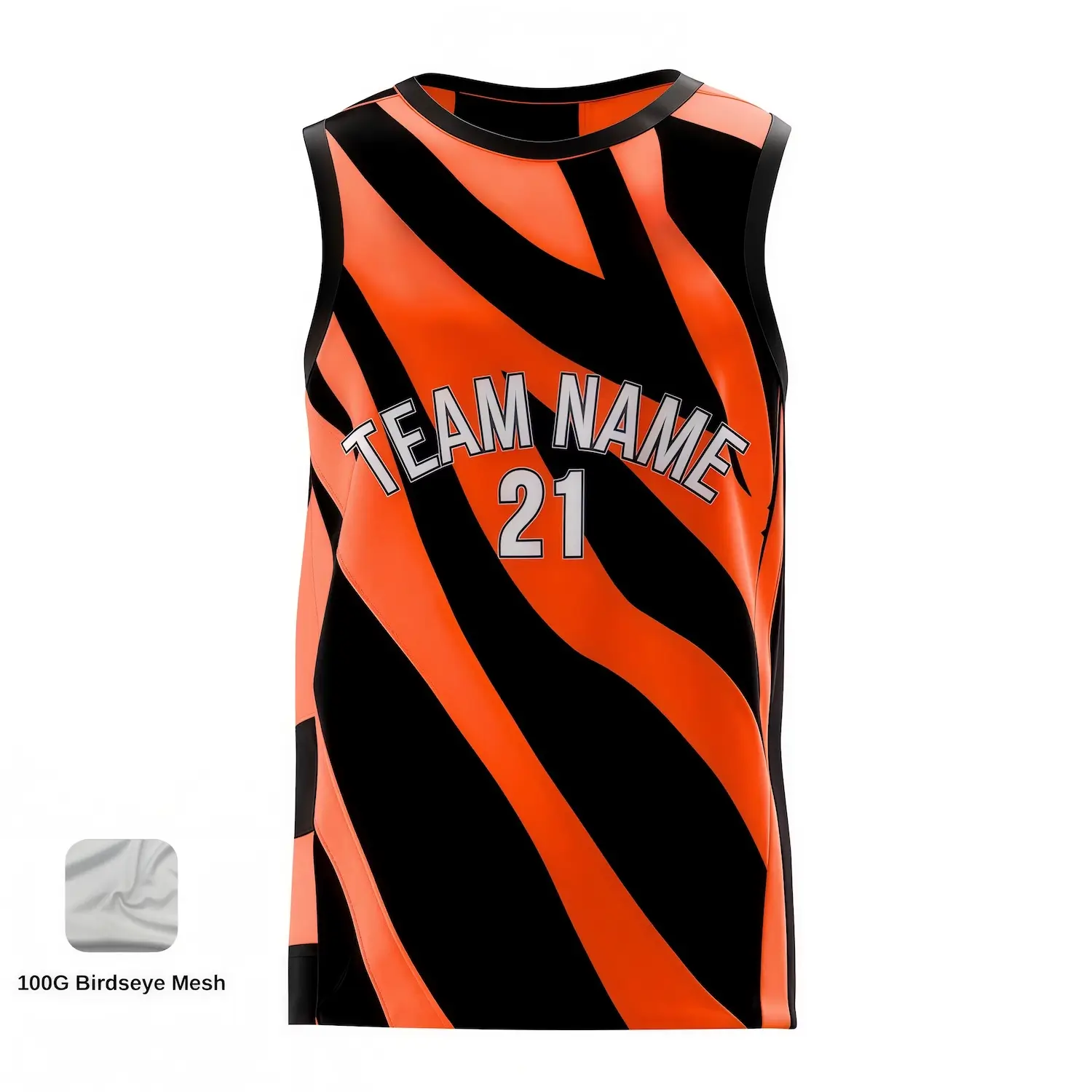 NextPlay Classic lightweight custom basketball jersey for teams and kids, made with green sublimated Birdseye Mesh.