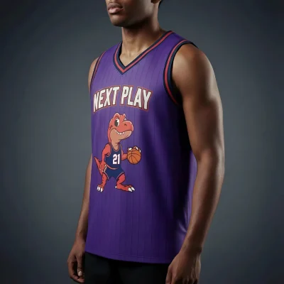 Elite V-neck basketball jersey with flashed V fabric texture for distinctive teams
