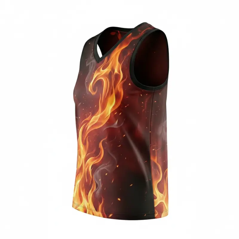 Women's V-neck basketball jersey with butterfly mesh for maximum airflow