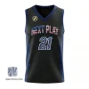 Elite V-neck basketball jersey with side panels and performance mesh for competitive teams