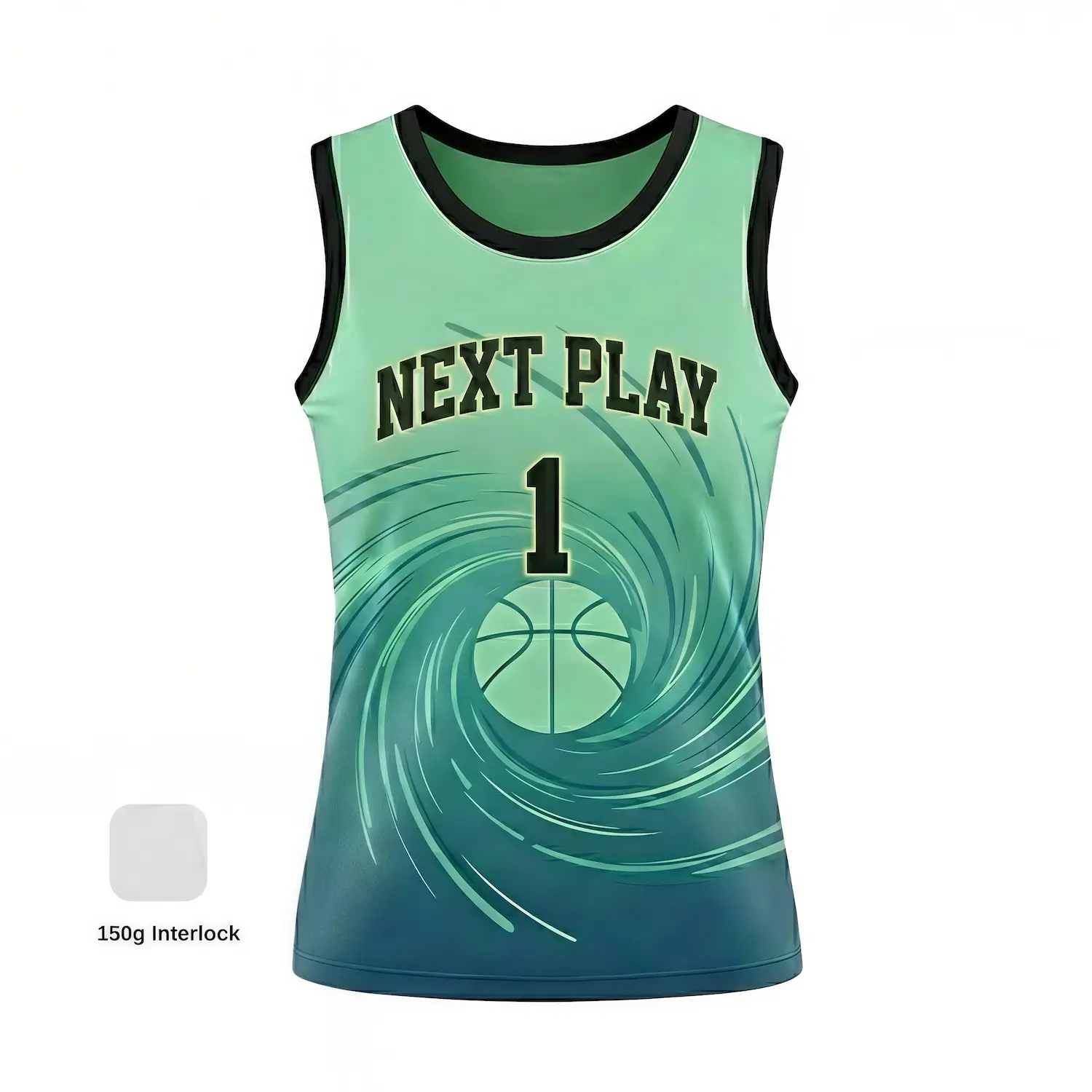 Custom youth and women's basketball jersey with Pro Interlock fabric for teams and leagues.