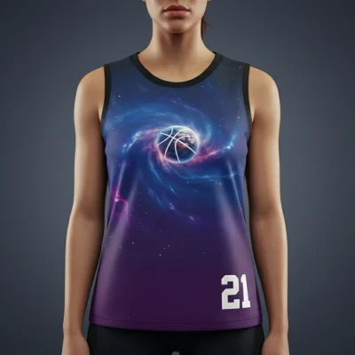 Professional youth and women's basketball jersey with NBA fabric for elite teams and academies