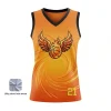 Women's V-neck basketball jersey with short hole mesh for balanced performance