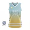 Women's V-neck basketball jersey with side panels for enhanced team styling