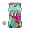 Women's pro V-neck basketball jersey with side panels and authentic NBA fabric for elite teams
