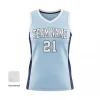 Women's V-neck basketball jersey with side panels and pro interlock for ultimate comfort