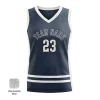 Women's V-neck basketball jersey with side panels and butterfly mesh for maximum airflow