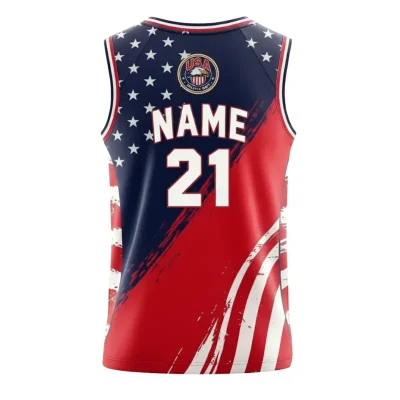 Pro V-neck basketball jersey with side panels and butterfly mesh for maximum airflow