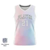 Women's elite V-neck basketball jersey with side panels and performance mesh for competitive teams