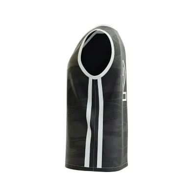  Women's elite V-neck basketball jersey with side panels and flashed V fabric texture