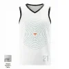 Women's elite V-neck basketball jersey with flashed V fabric texture for distinctive teams