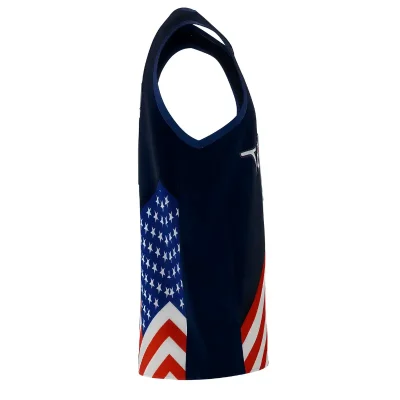 Alternative view of Round Neck Basketball Sublimated Jersey for Unisex & Youth - 180G NBA Fabric