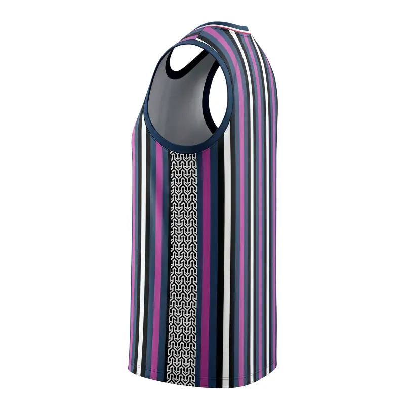 Elite V-neck basketball jersey with flashed V fabric texture for distinctive teams