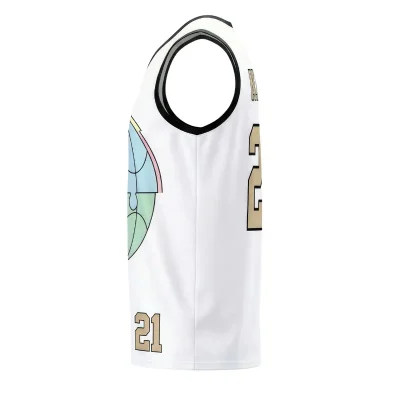 Women's elite V-neck basketball jersey with 160g performance mesh for competitive teams