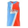 Premium V-neck basketball jersey with jacquard woven fabric for luxury teams