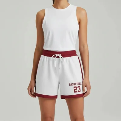 NextPlay women's basketball shorts with custom sublimation and female-specific sizing